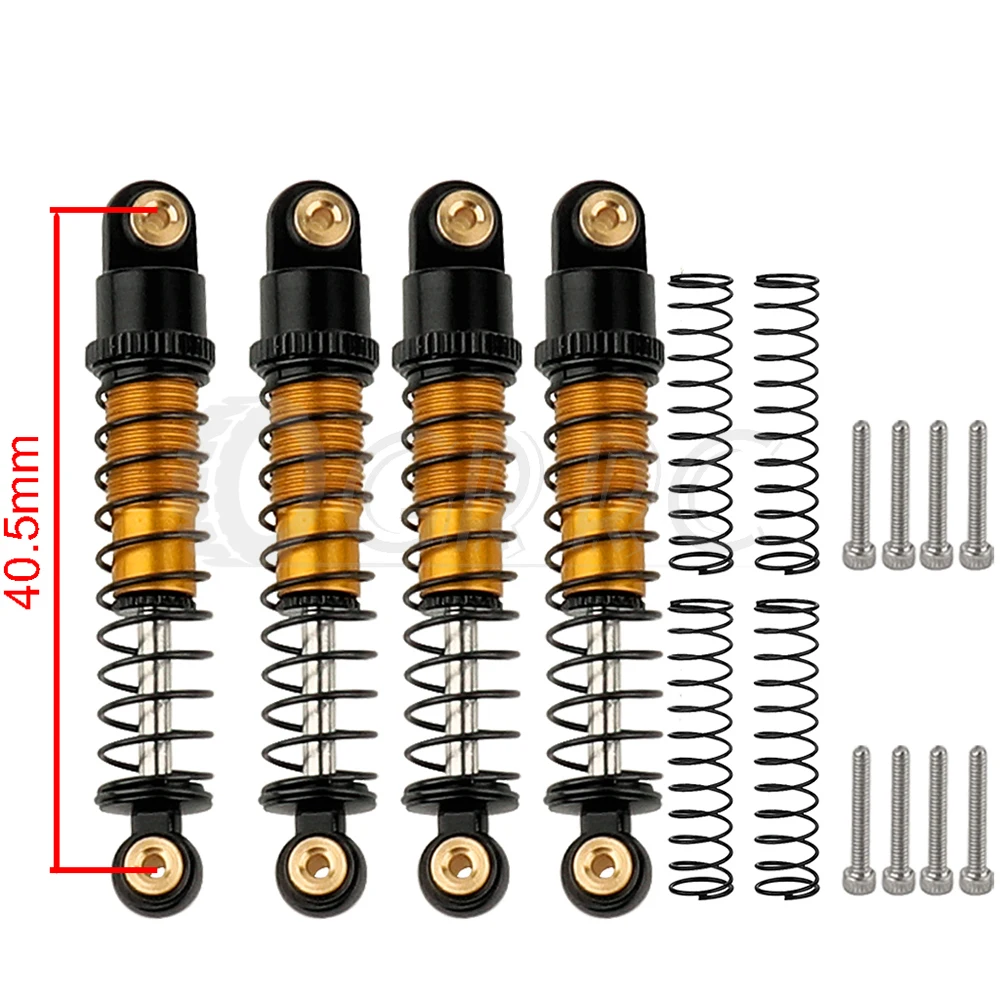 40.5mm Metal Damping Shock Absorber Oil Damper for 1/24 RC Crawler Car Axial SCX24 C10 Ford Bronco Jeep Gladiator Shock Absorber