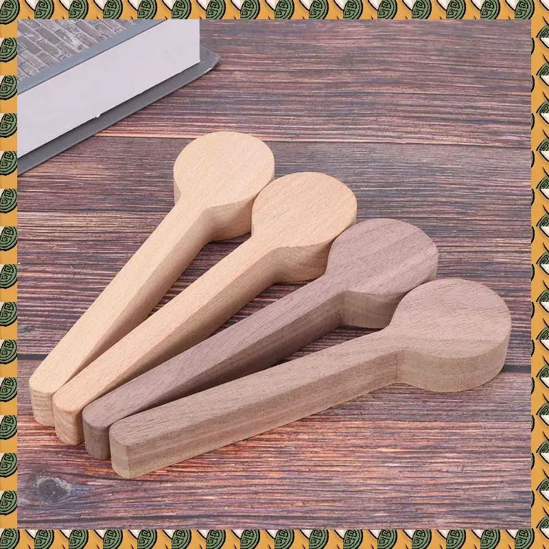 A77I Wood Carving Spoon Blank Beech And Walnut Wood Unfinished Wooden Craft Whittling Kit For Whittler Starter (20Pcs)