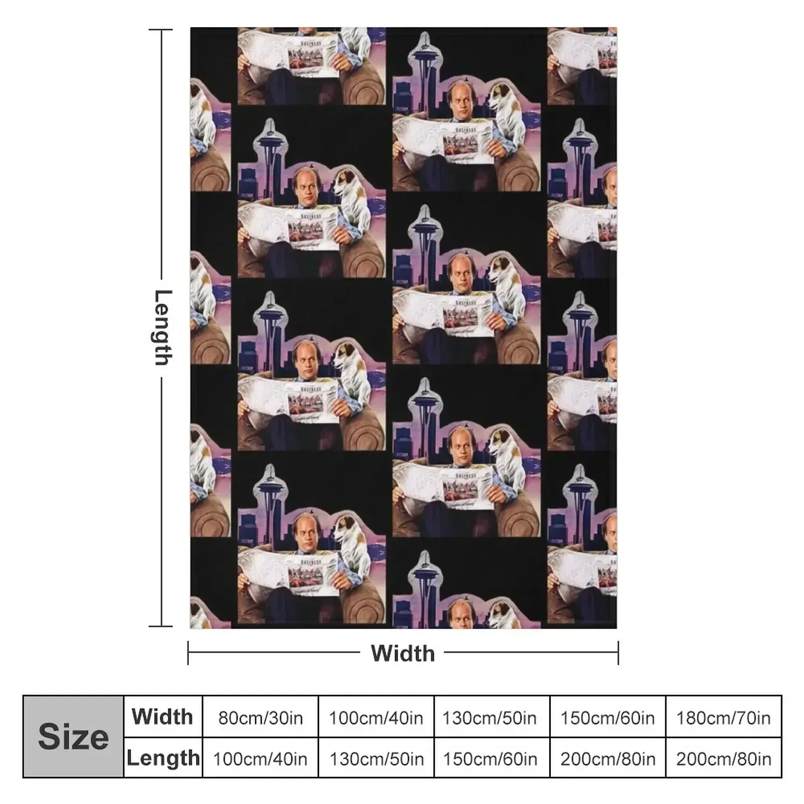 Frasier and Eddie Throw Blanket Plush Cute Plaid Single Nap Summer Tourist Blankets