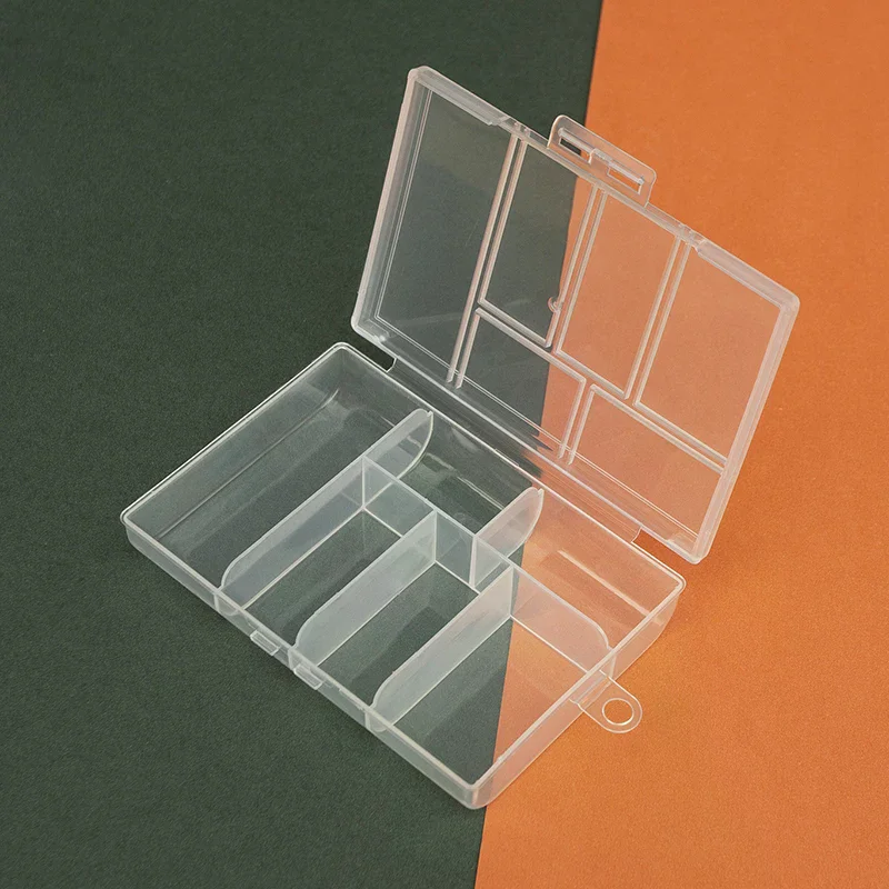 

6 Slots Jewelry Tool Box Organizer Storage Beads Jewelry Box Fashion Plastic Packaging Gift Earring Ring Box For Jewerly