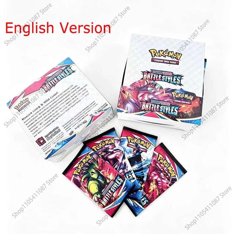 360 Stück Pokémon TCG Sword & Shield Battle Styles Booster Englische Kampfkarten Sammelkarten Spielkarten