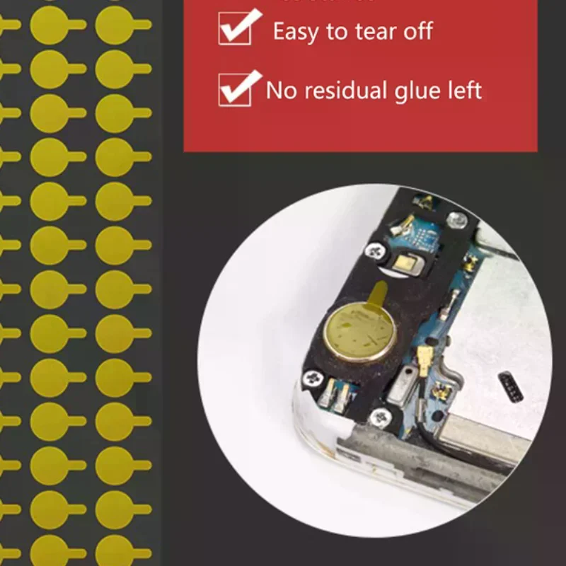 100 Uds pegatinas antipolvo cinta de alta temperatura para cámara de teléfono pegatina protectora de matriz de puntos infrarroja