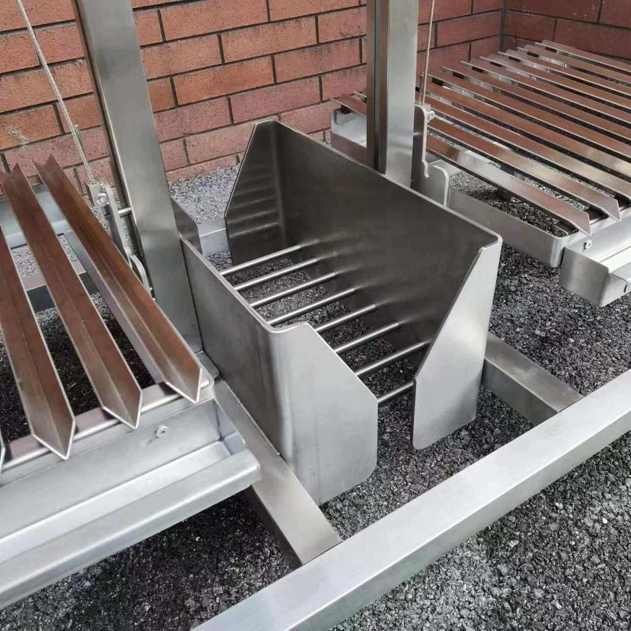 Wood Charcoal Build-in Brasero Stainless Steel  Parrilla/ Santa Maria / Argentine Grill