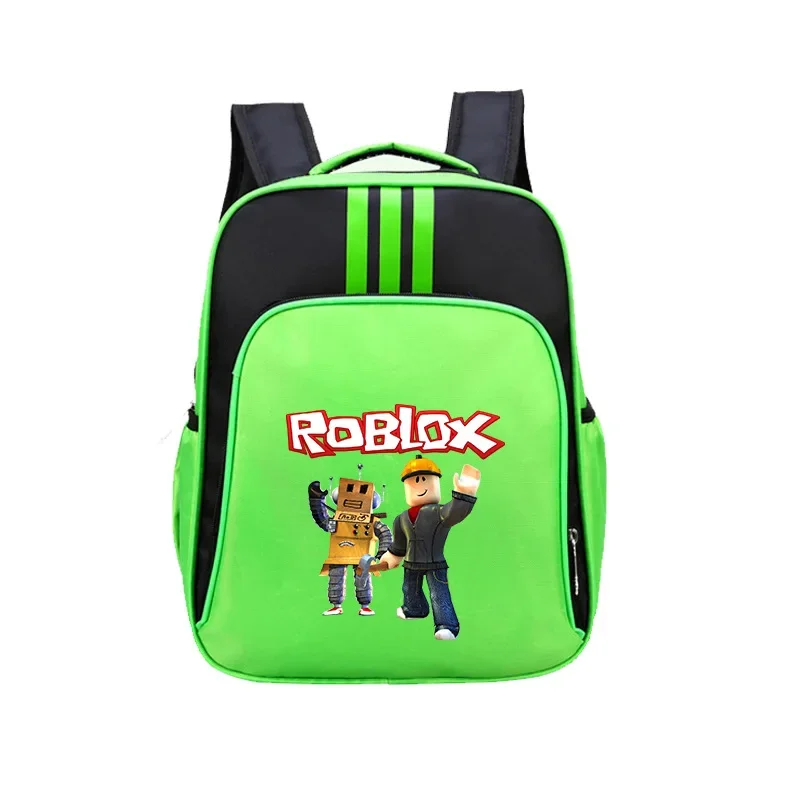 

ROBLOX Cartoon Backpack Schoolbag Children's Backpack Schoolbag Boys and Girls Backpack Lightening Zipper Shoulders