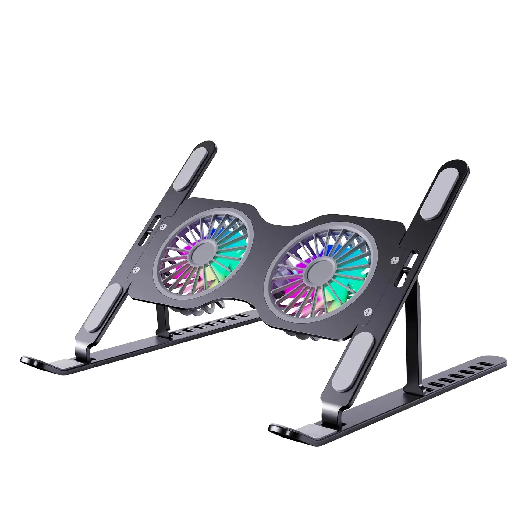 2026 Adjustable aluminum alloy bracket with Cooling fan Stand Neo Pro 14 16 in Gaming laptop Laptop Stand for MacBook Air 13 M5