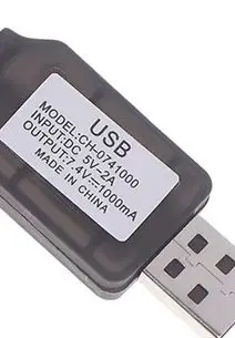 

1PCS 7.4V SM-4P Plug USB Charger For DE36W DE65 HM202 EC08 EC16 RC Car M416 Electric Gel Ball Blaster Battery Charger