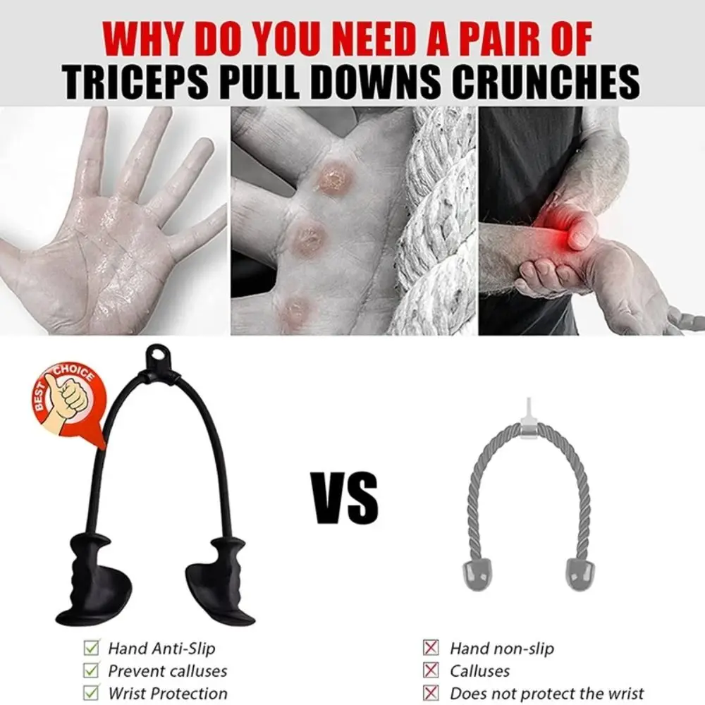 Ergonomic Fitness Pull Rope Isolation Training 360° Gantry Pull Rope Rubber Grip Professional Gym Equipment Pull Rope Gym