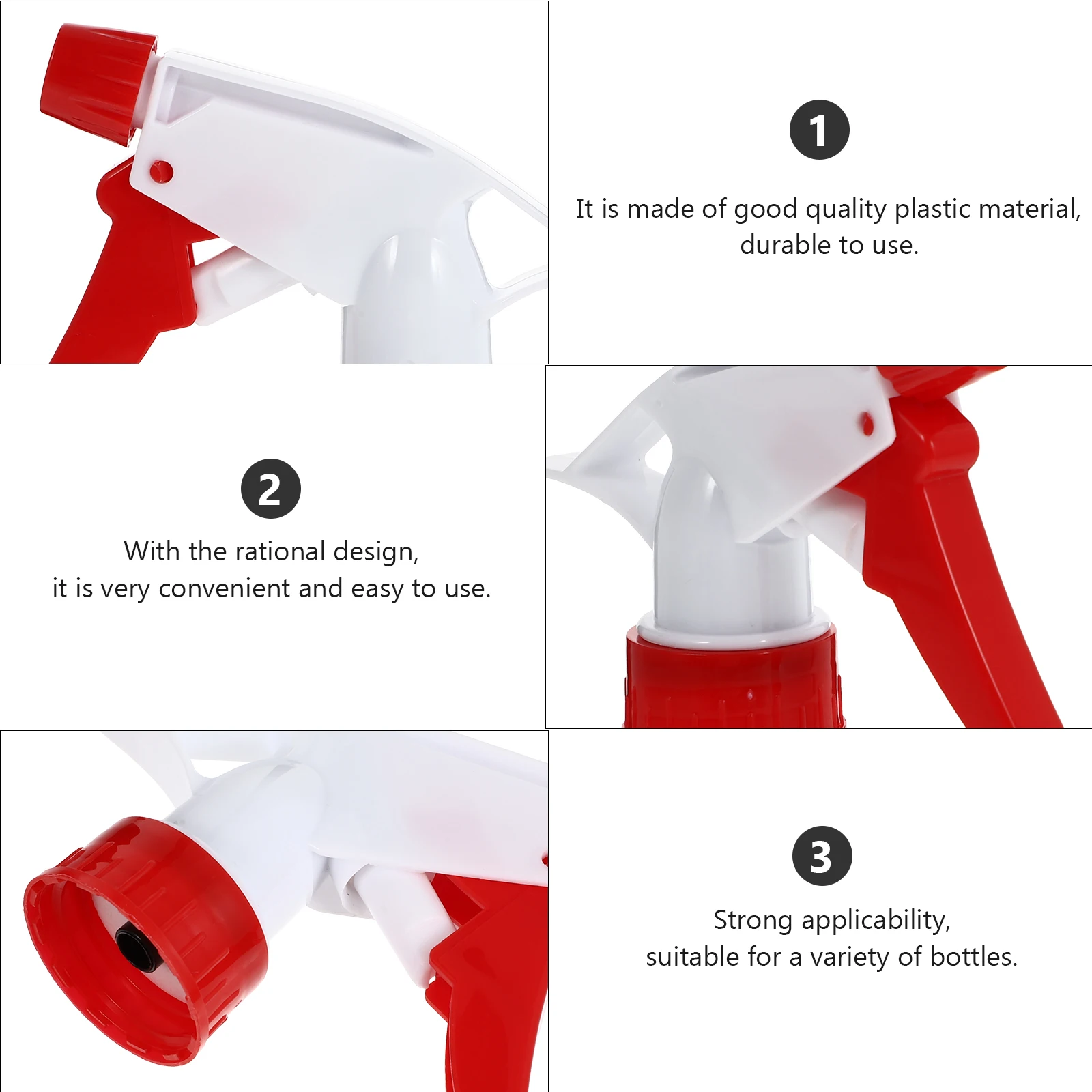 

15 Pcs Spray Bottle Nozzles Fine Mist Plastic Sprayer Replacement Bottles Detail Watering Plant Tools Bottle Spray Heads