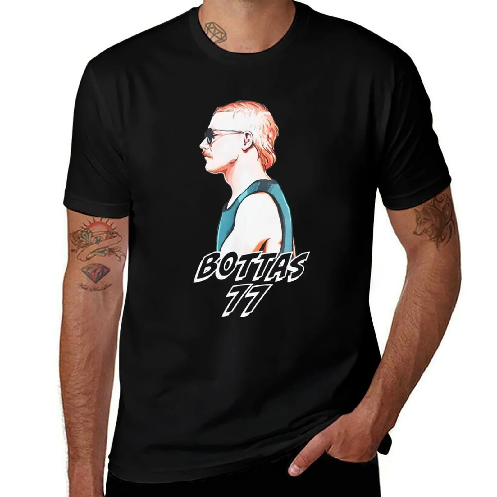 

valtteri bottas merch T-Shirt fashion shirts tees blacks mens t shirt