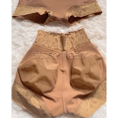 Imagen 2 del producto Bragas de cintura alta comprimidas medianas para mujer, Push Up Invisible, entrenador de muslo y cintura, levantador de glúteos, pantalones cortos ajustados sin costuras