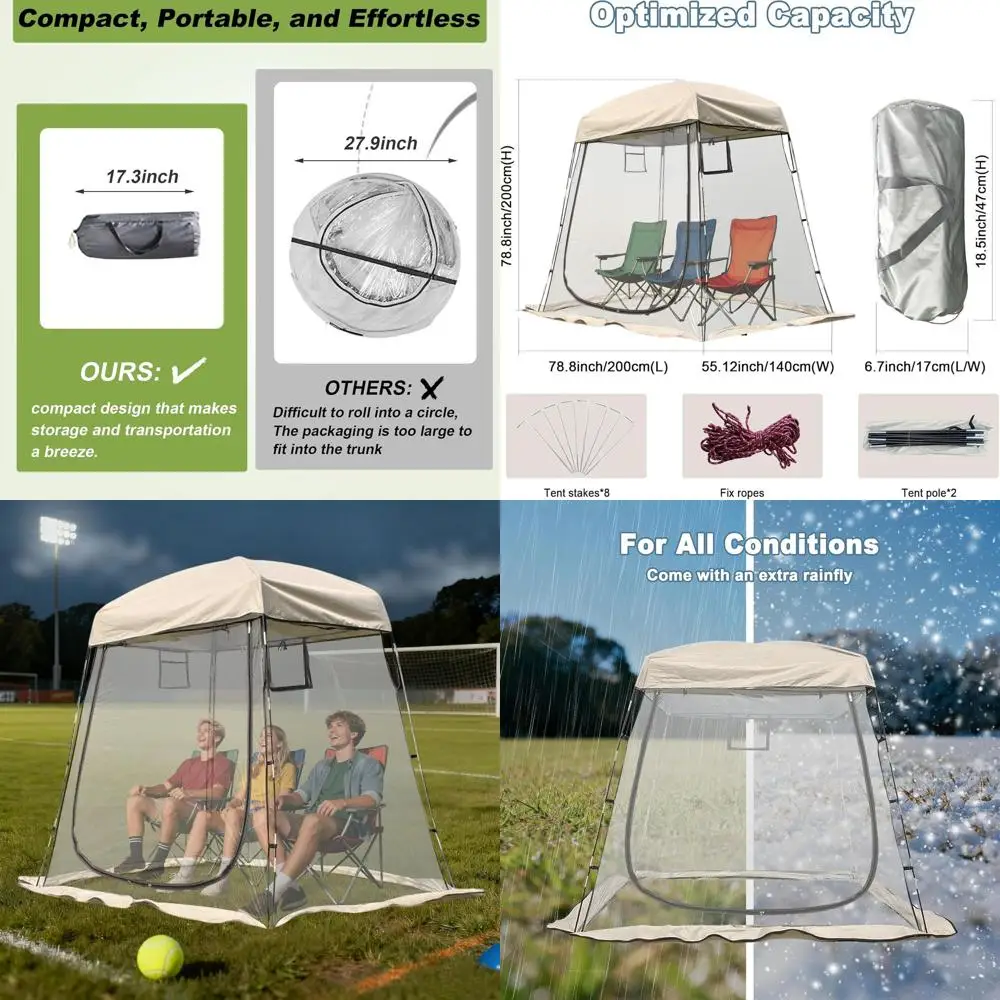 

Трехместная водонепроницаемая зимняя палатка с дополнительным тентом - идеально подходит для зимней рыбалки и активного отдыха на природе