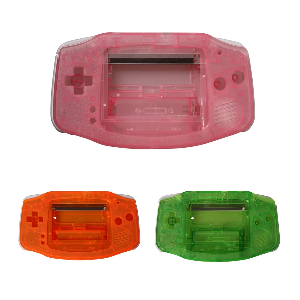 

10PCS Replacement Plastic Shell for Gameboy Advance for GBA Console Transparent color Housing Screen case cover