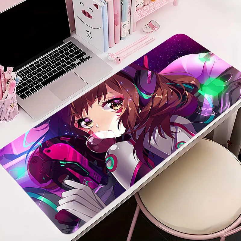 

Gaming Mouse Pad Deskmat Anime Pc Accessories Mousepad Overwatch Dva XXL Mat 900x400 Gamer Large Desktop Extended Desk Carpet