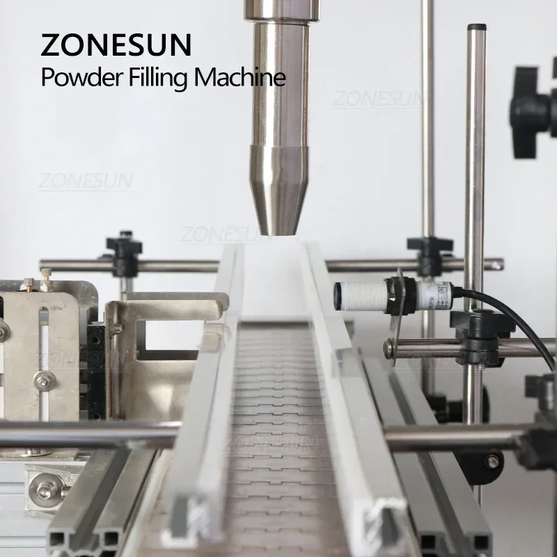 ZONESUN ZS-FM3A 50-500g Automatische Poeder Vijzel Metering Vulmachine 6L Hopper Soja Maaltijd Meel Melk peper Chili poeder