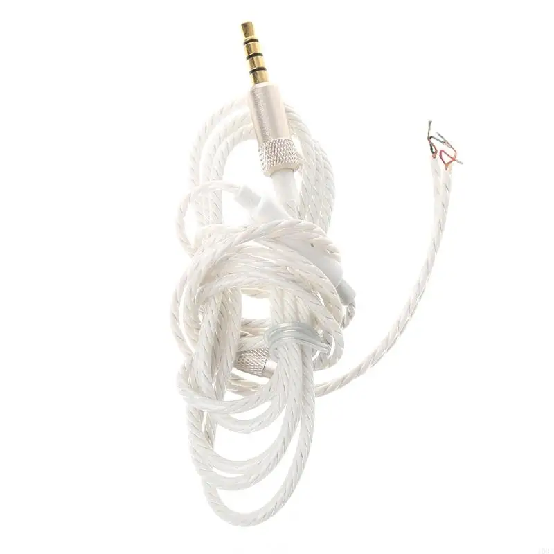 

103F 3.5mm DIY Replacement Headphone Cable Maintenance Wire With MIC 1.25m