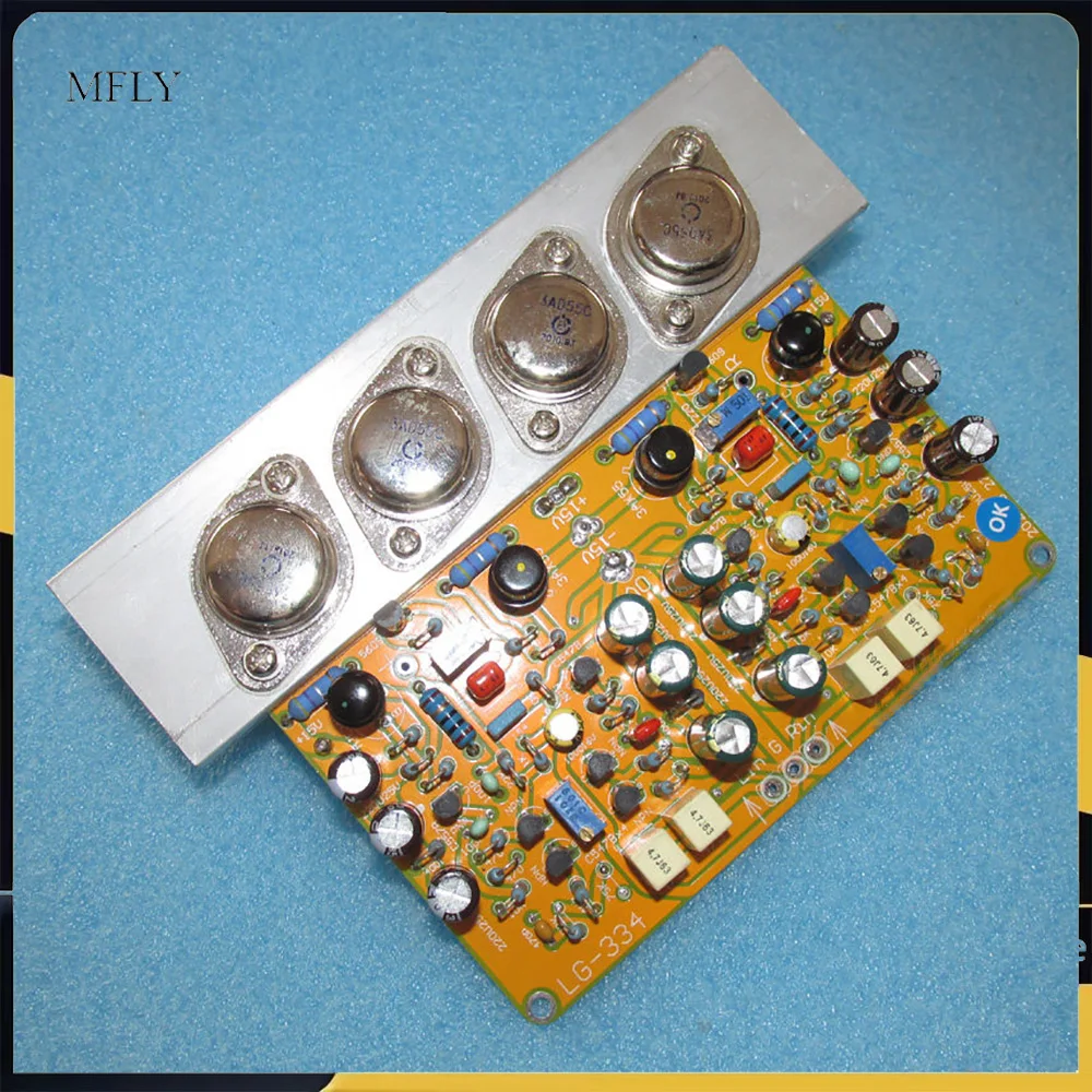 2 non-complementary homopolar symmetrical amplifier board discrete component power amplifier 3AD55 germanium tube 20WX