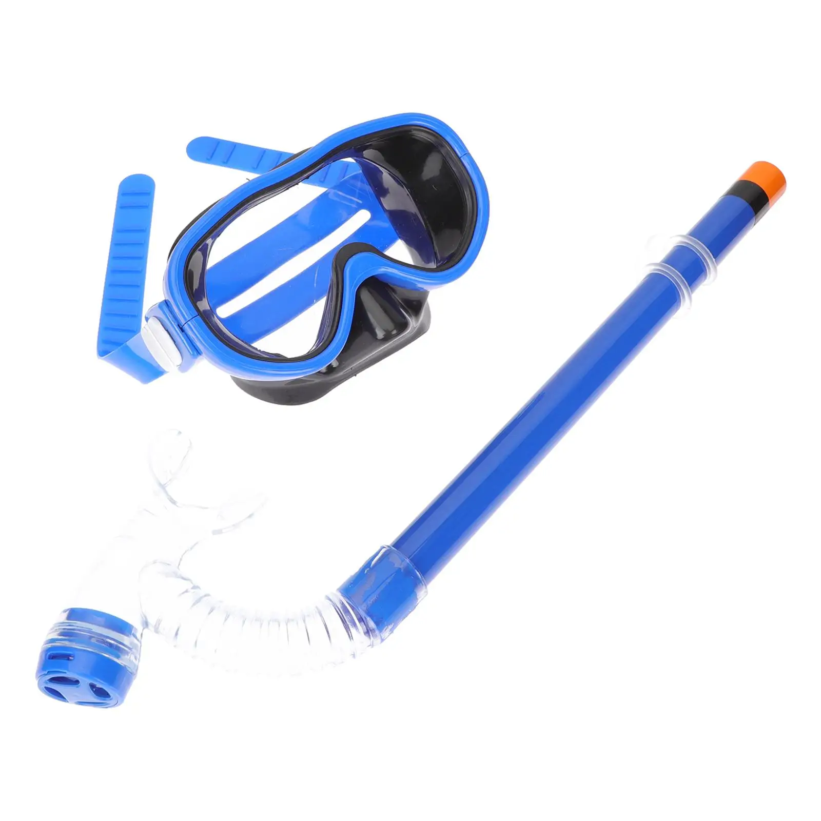 Kids Snorkeling Gear Diving Mask Set Children Scuba Mask Portable Dive Supplies Fog Resistant Swimming Glasses Soft Silicone