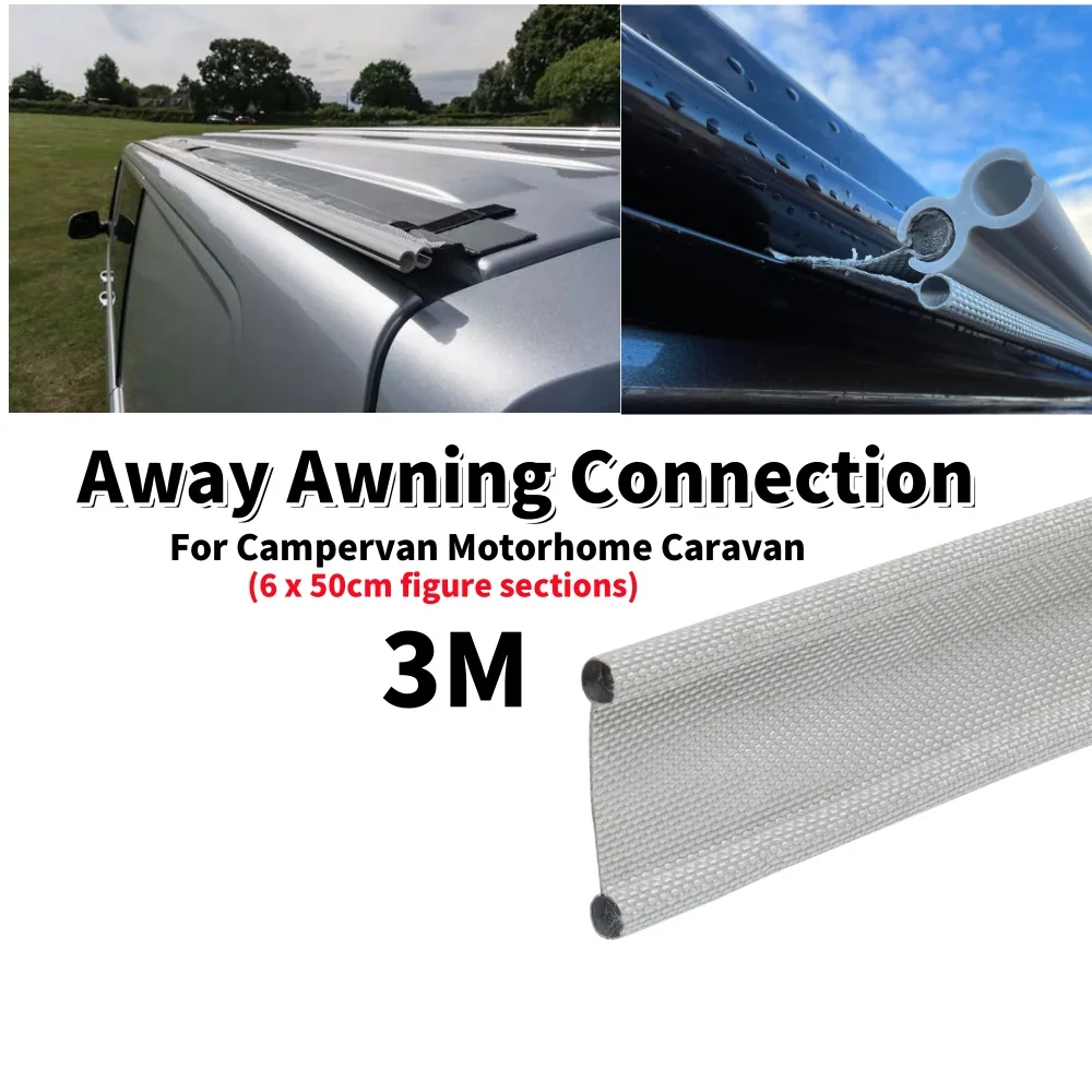 Away Awning Connection Dual Beading Drive 6mm/6mm Kador Keder Camping Sunshade Accessories For Campervan Motorhome Caravan