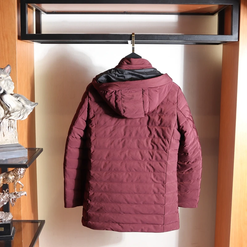 ملابس خارجية للرجال من Wolf Pure Original مريحة وغير رسمية للشتاء متوسطة الطول مع قلنسوة ملابس خارجية Jaet 692 رياضية خارجية حضرية #2