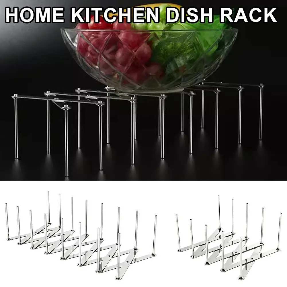 Stainless Steel Kitchen Storage Rack Household Bowl And Dish Lid Retractable Storage Rack Drain Rack Kitchen Supplies