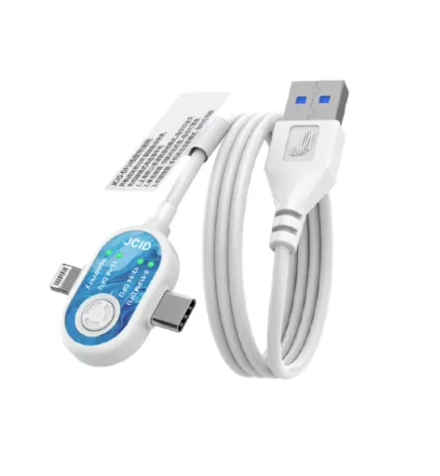 JCID DFU Recovery USB Cable Dual Type-C Lightning LED Indicator Repair Boot Line for IP 8-16 DFU Mode Firmware Restore Tool