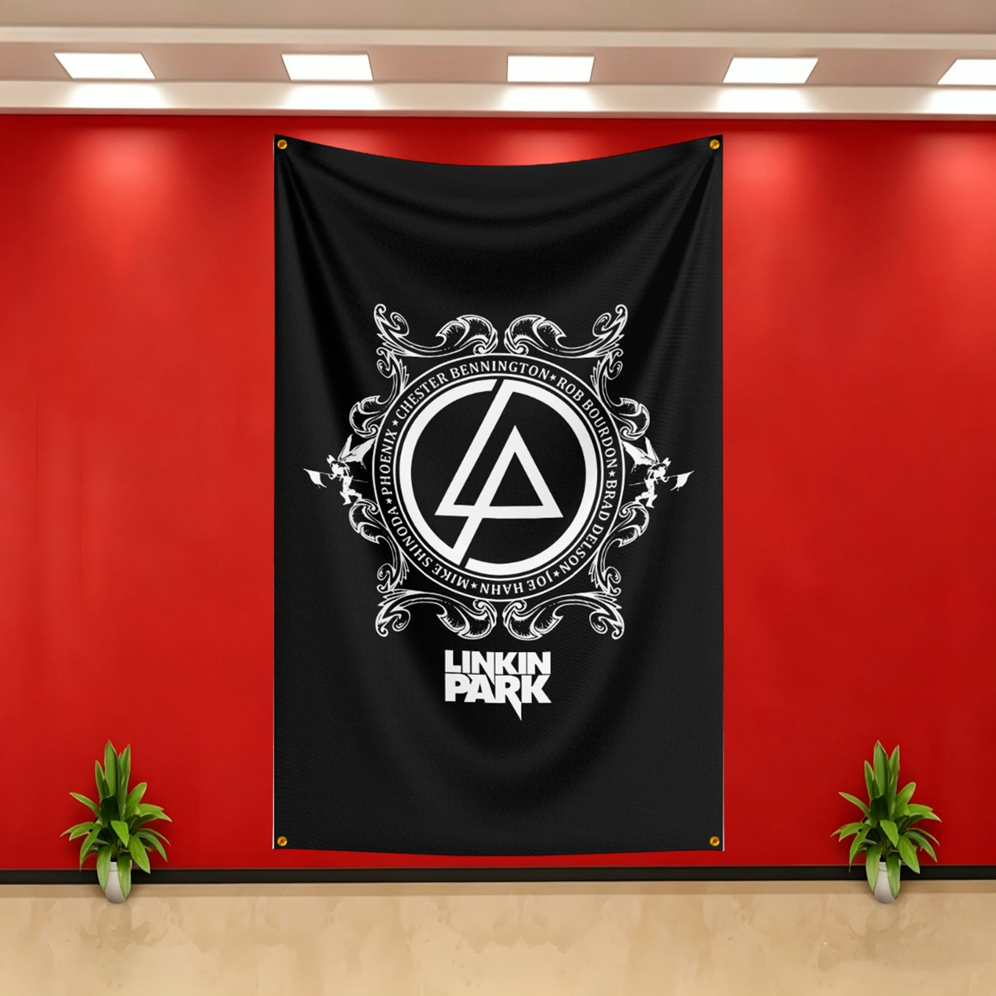 Music Linkin Park Inspired Flag Banner for Bedroom Living Room Dorm Garage Wall Decor Tapestry Custom Advertising Flaga Gift