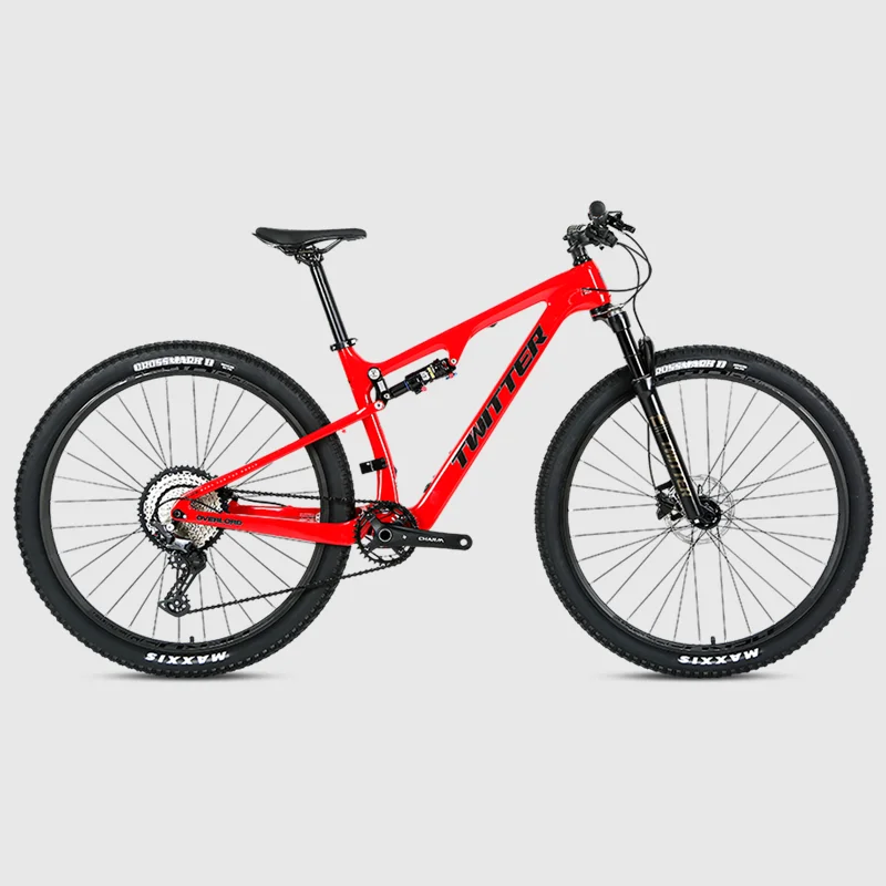 

Carbon Mountain Bike Deore Mtb with Full Suspension Rear Shox Bicycle for Adults