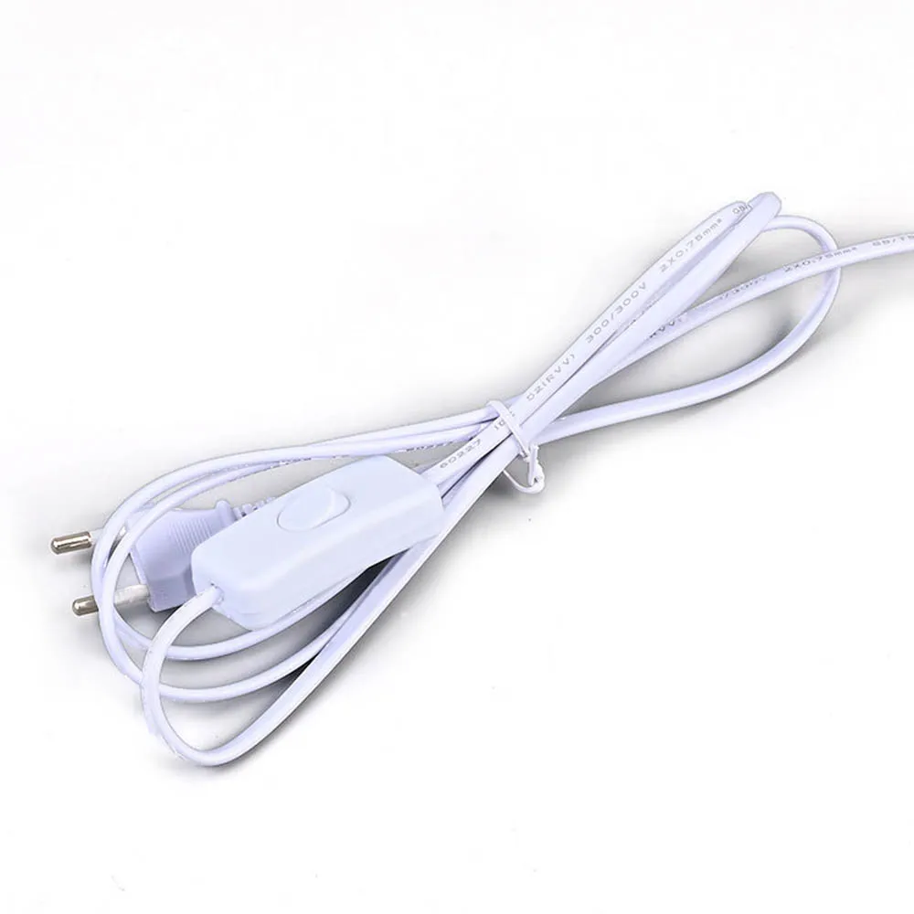 EU Plug Button 303 Switch Power Cord 2Pin Wire Desk Lamp Switch Cable AC 110V-220V Extension Power Cord Switch