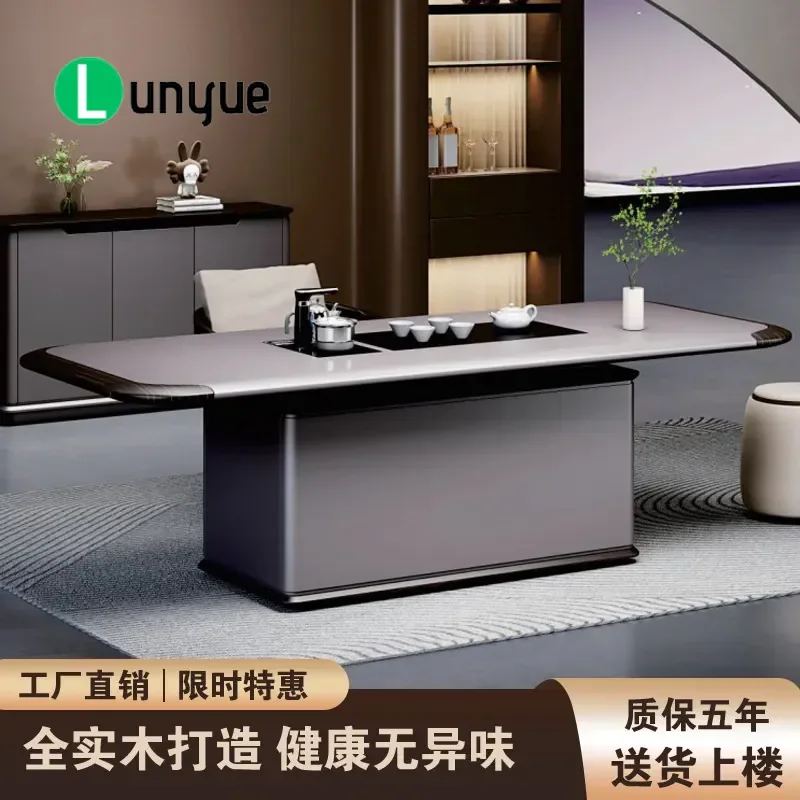Light Luxury Boss Desk Modern Simple High End Office Table Chair Combination Executive President Workstation for Manager Room