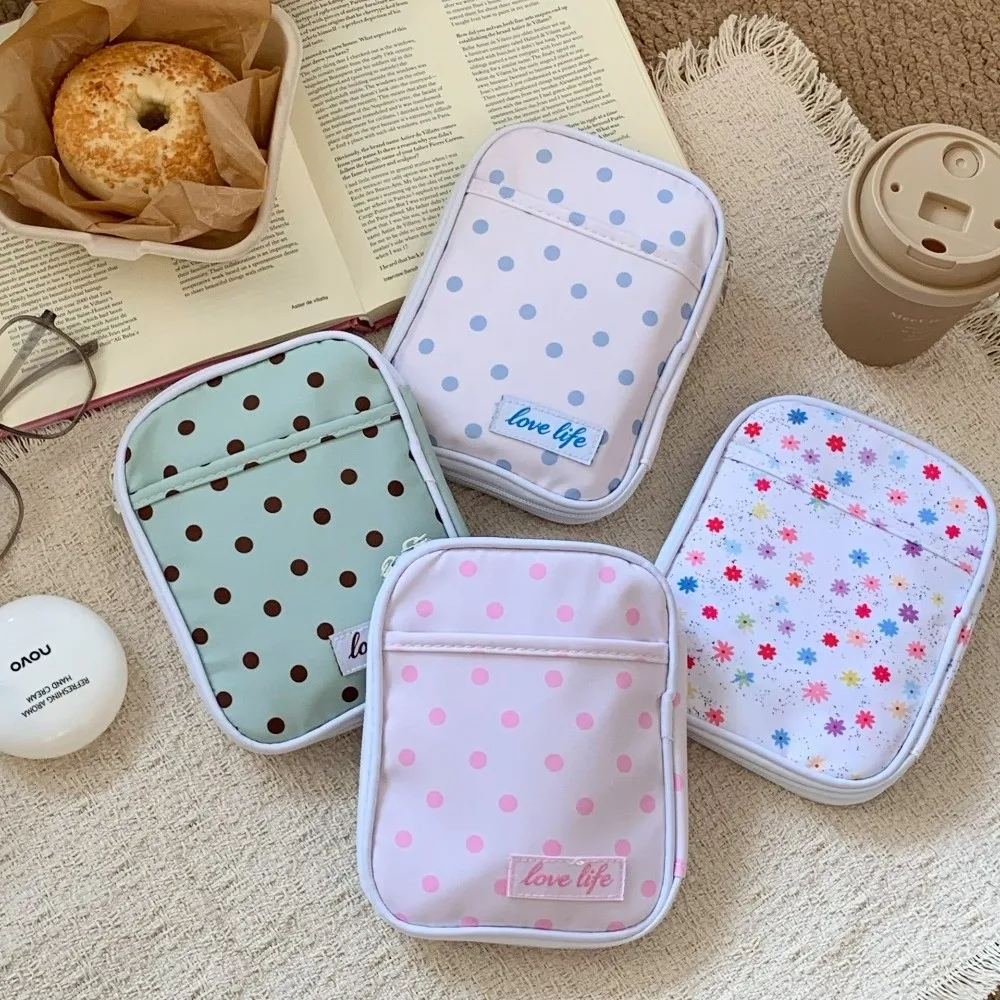 Stifteetui mit Polka-Dot-Muster, ultradünn, mit mehreren Fächern, großes Fassungsvermögen, Aufbewahrungstasche für Schreibwaren, Schulbedarf.