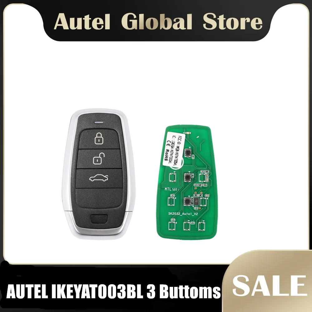 AUTEL IKEYAT003BL AUTEL Independent 3 Buttons Smart Universal Key