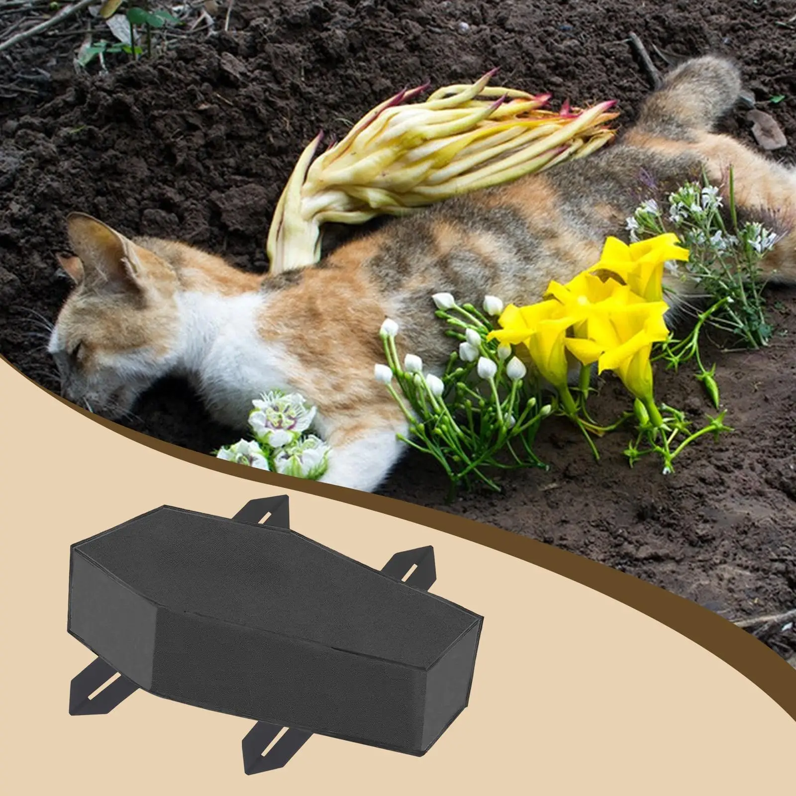 Funeral Bag for Dog Versatile with Handles Sympathy Retain Memories Cat Pet Burial Bag Pet Casket Animal Body Organizer