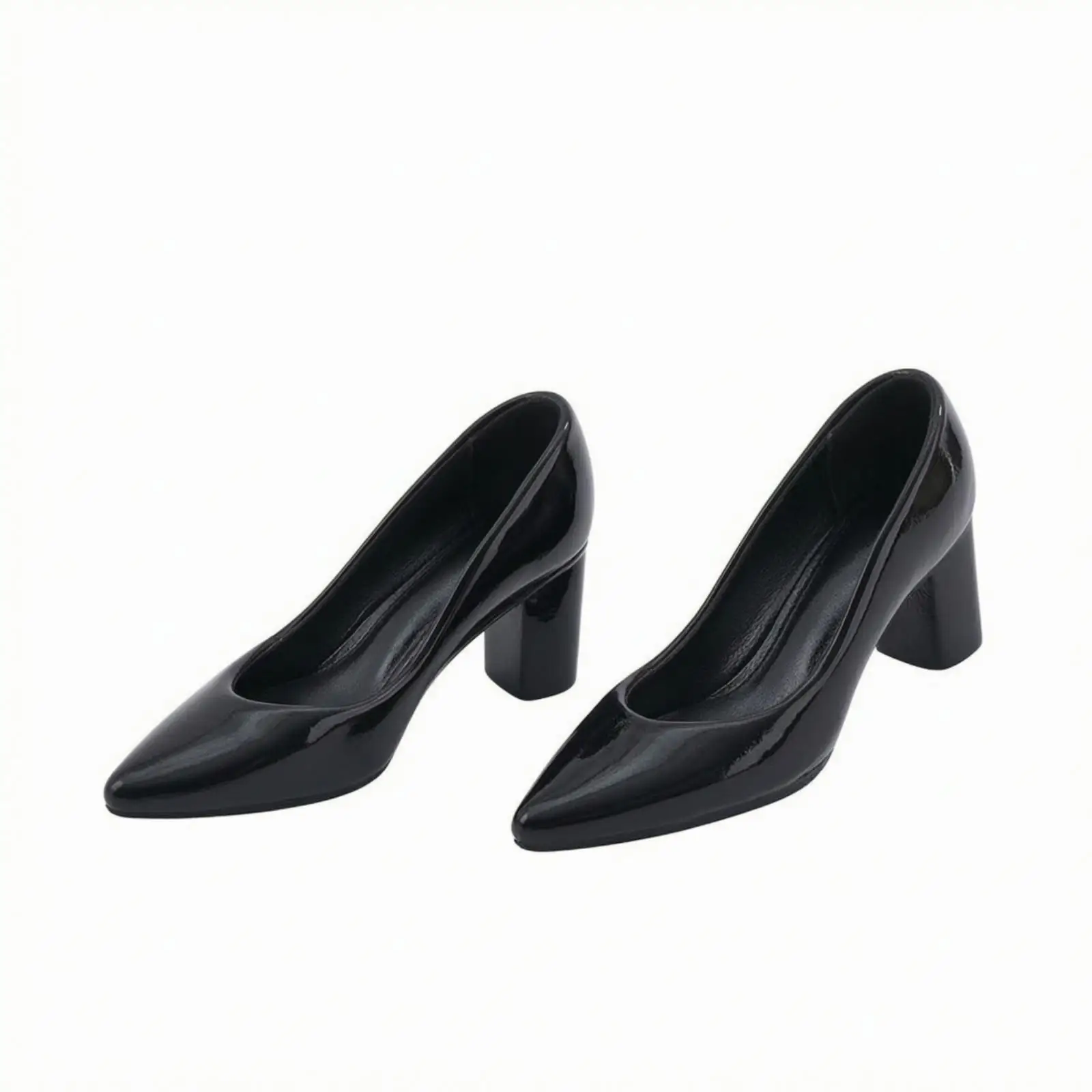 Snug Doll High Heels | Smooth Glossy Finish, Doll Shoes with Pointed Toe, for Action Figure Customization