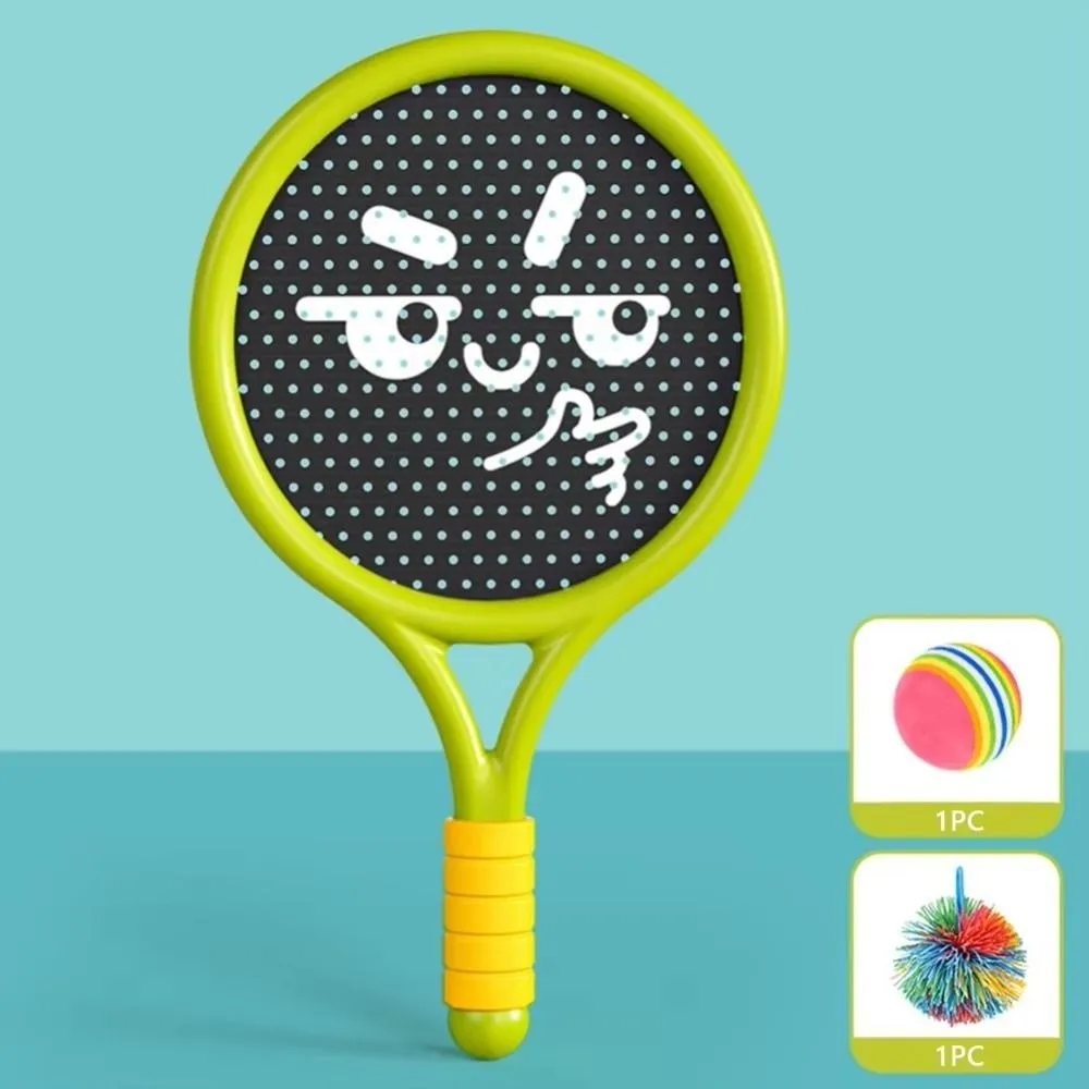 2Pcs Shock Absorbing Children's Badminton Racket Portable Soft Grip Children Badminton Racquets With Ball Anti Slip Handle