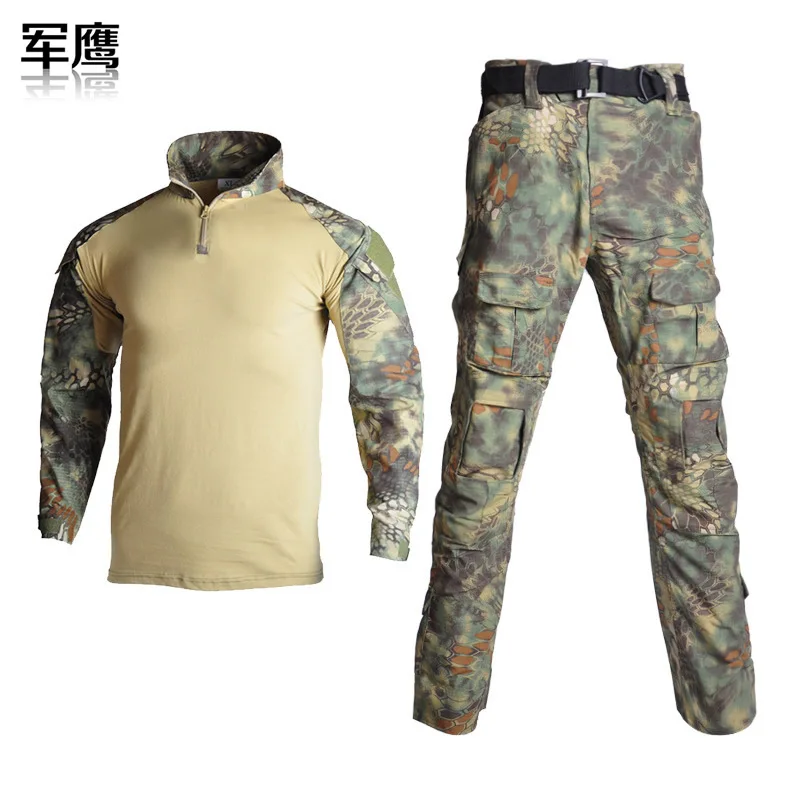 G2 Frog Suit Camo Zweiteilige taktische Kampfuniform, verschleißfest, wasserdicht, für den Außenbereich, militärisches Training, Airsoft, Jagd, Ausbildung – Detail 9