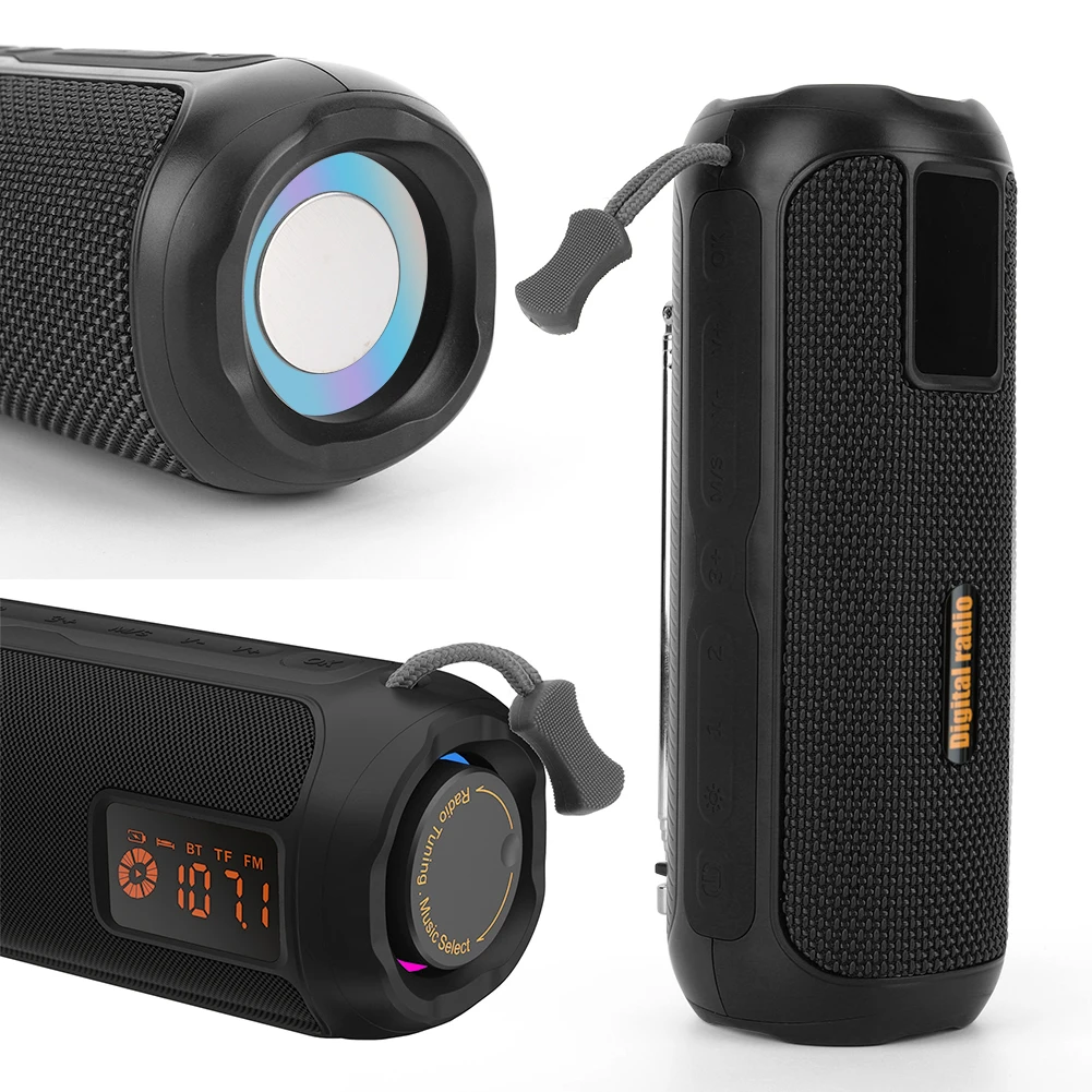 

Беспроводная Bluetooth-колонка с портативным AM/FM-радио и функцией подзарядки для дома и улицы