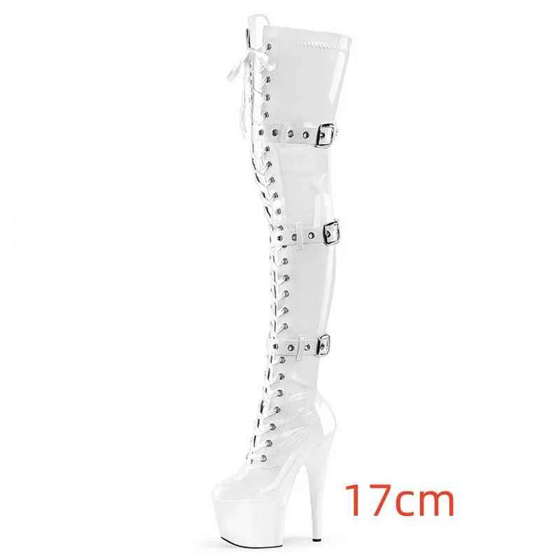 17cm Super High-Heeled Over-The-Knee Boots COS/Performance/Model Sexy Boots Hentai High Sexy Women Shoes