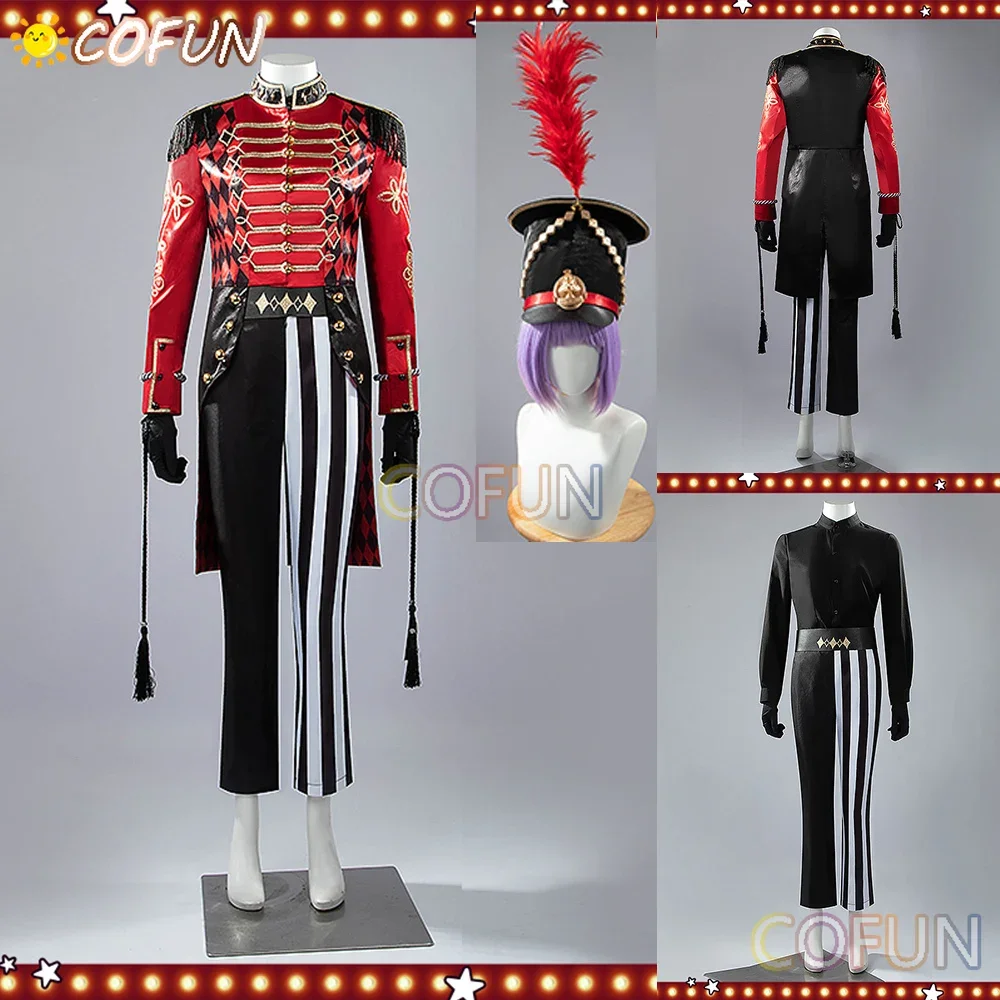 COFUN [Customized] Twisted Wonderland COS Stage In Playful Land Cater Cosplay Costume Halloween Game Suit Coat Pants Shirt Hat