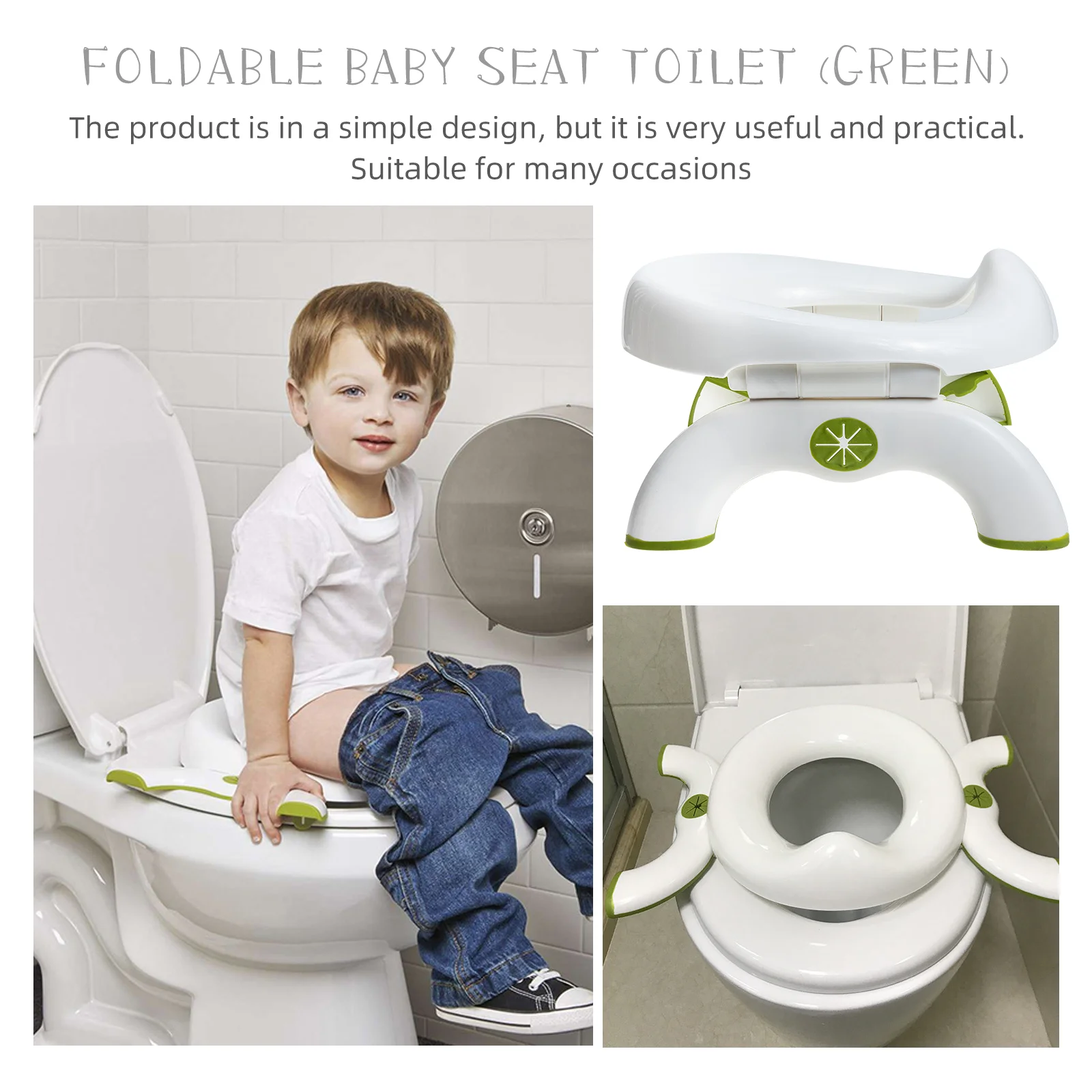 Baby Travel Potty Durable Toilet Children Kids Training Seat Folding Foldable Portable