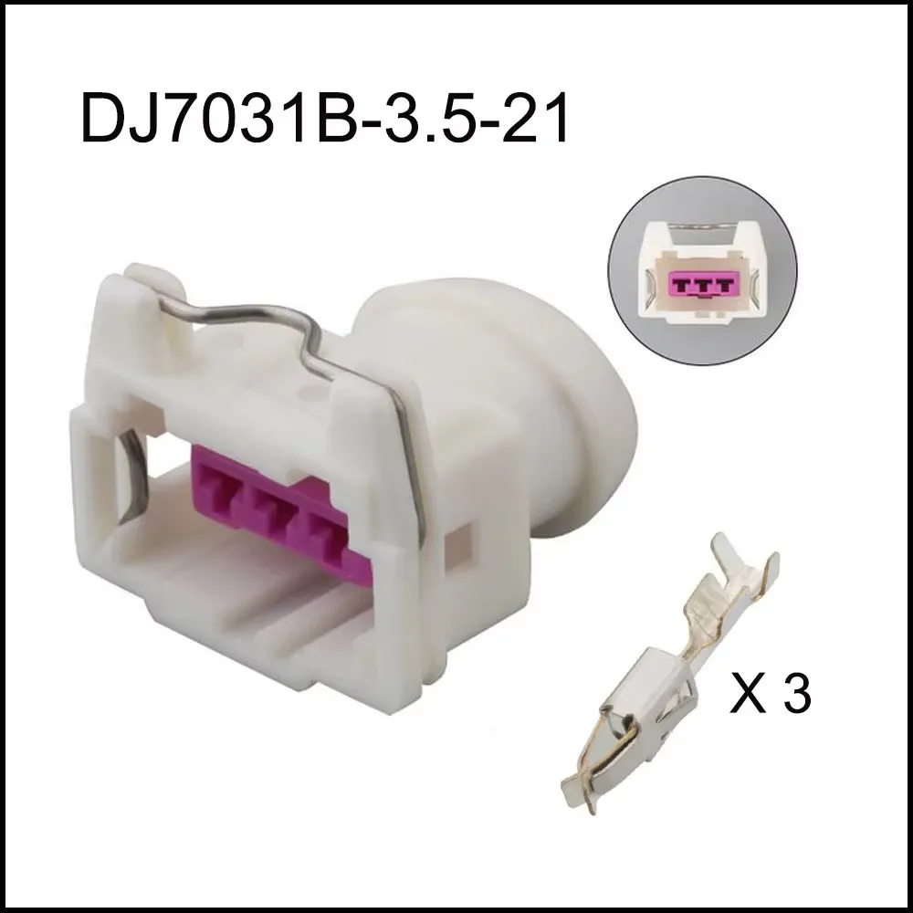1-20SET DJ7031B-3.5-21 auto Waterproof cable connector 3 pin automotive Plug famale male socket Includes terminal seal