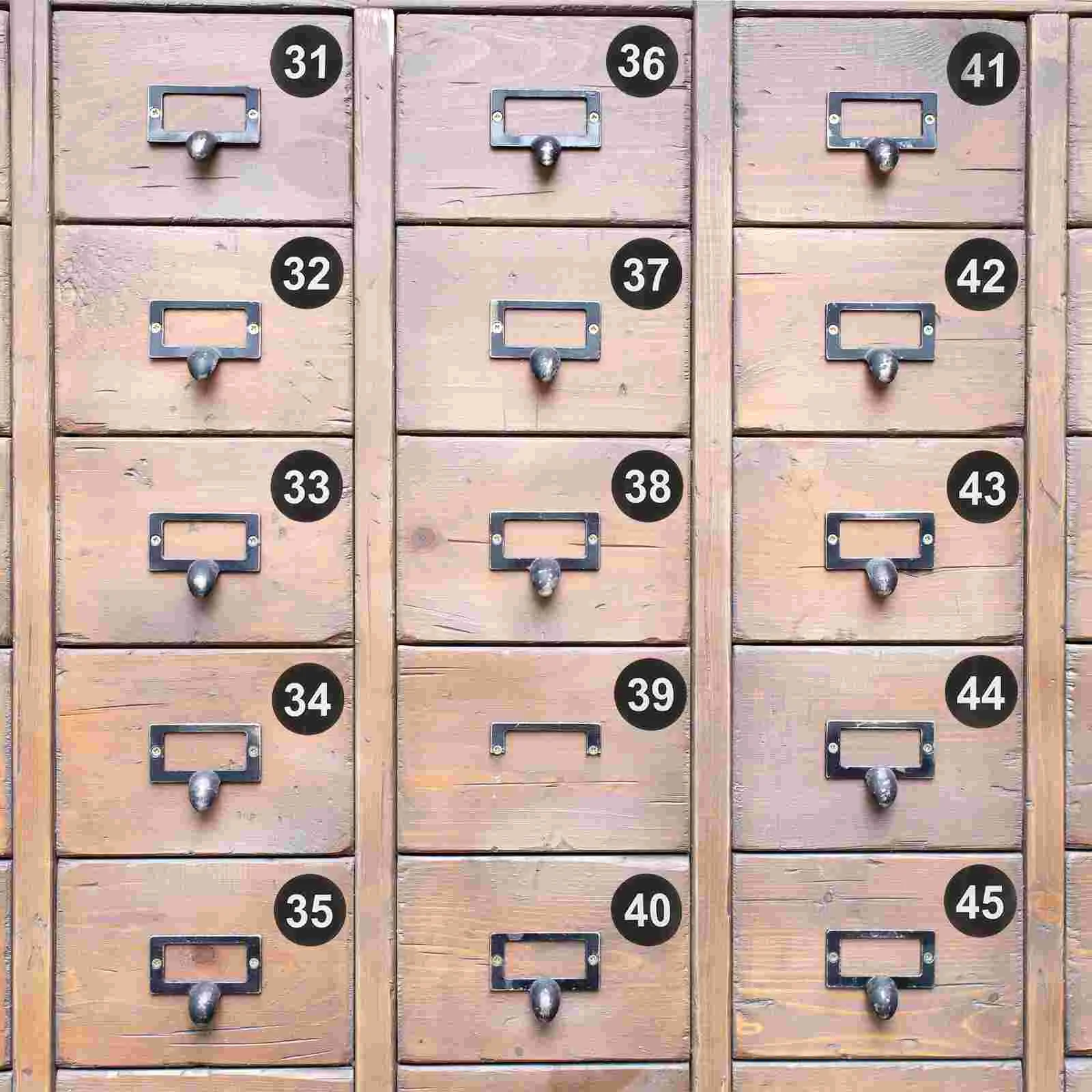 10 Sheets Nail Polish Number Sticker Office Labels Stickers Translucent Film Coated Paper Classification