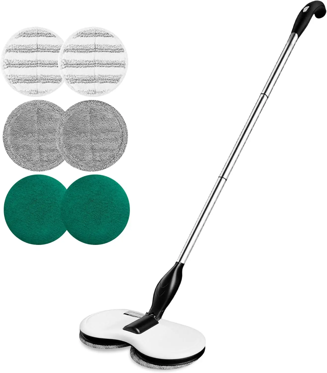 

Cordless Electric Spin Mop for Hardwood Tile Laminate Floor Cleaning, Lightweight and Motorized with Washable Pads