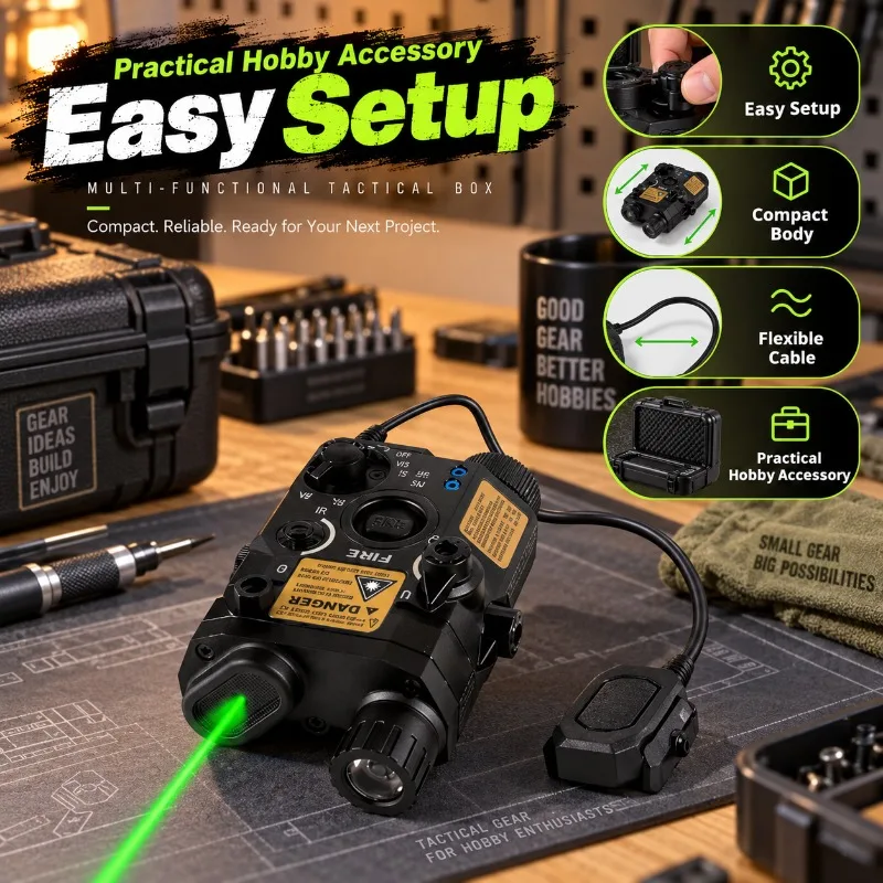 Fit for M300A M600C Flashlight Alloy PEQ15 Red Green Indicator Dual Control Rat‑‑‑Tail Hobby Replace Fittings