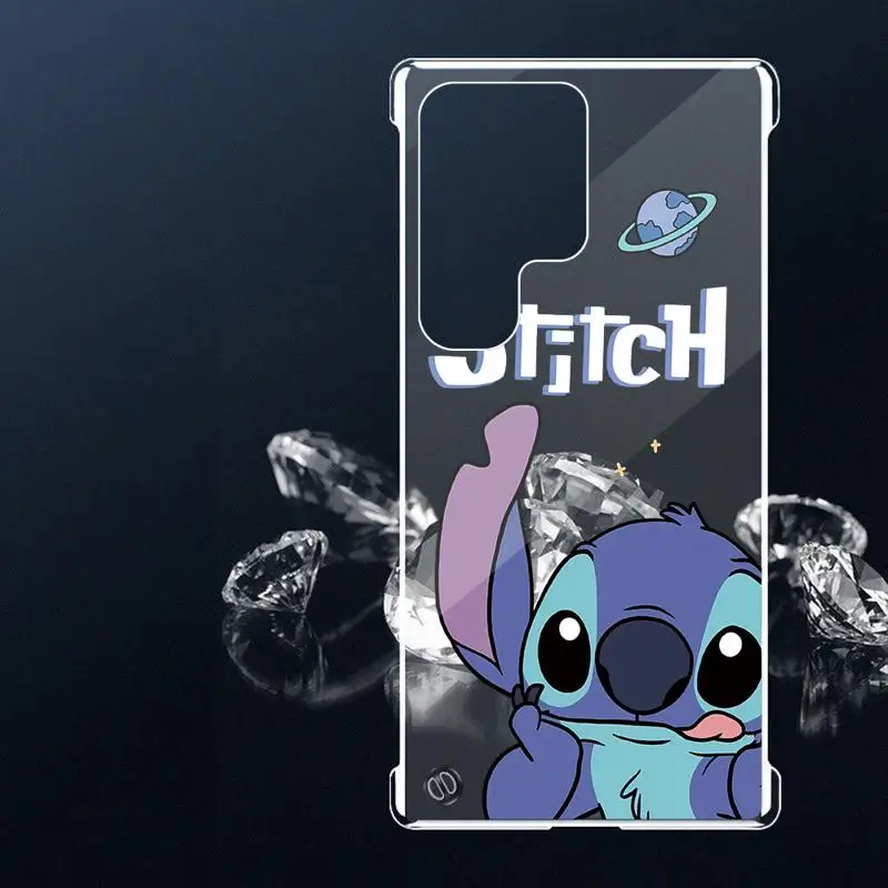 phone case for Samsung Galaxy S24 s23 Ultra FE cases s20 s21plus s22 borderless cooling clear funda Fashion Cool Stitch A-angie