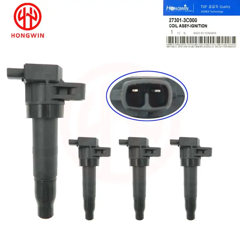 4PCS 27301 3C100,273013C100,27301-3C000 NEW Ignition Coil For Hyundai Genesis Kia Optima Sorento 3.8L 2.4L 2006-2012