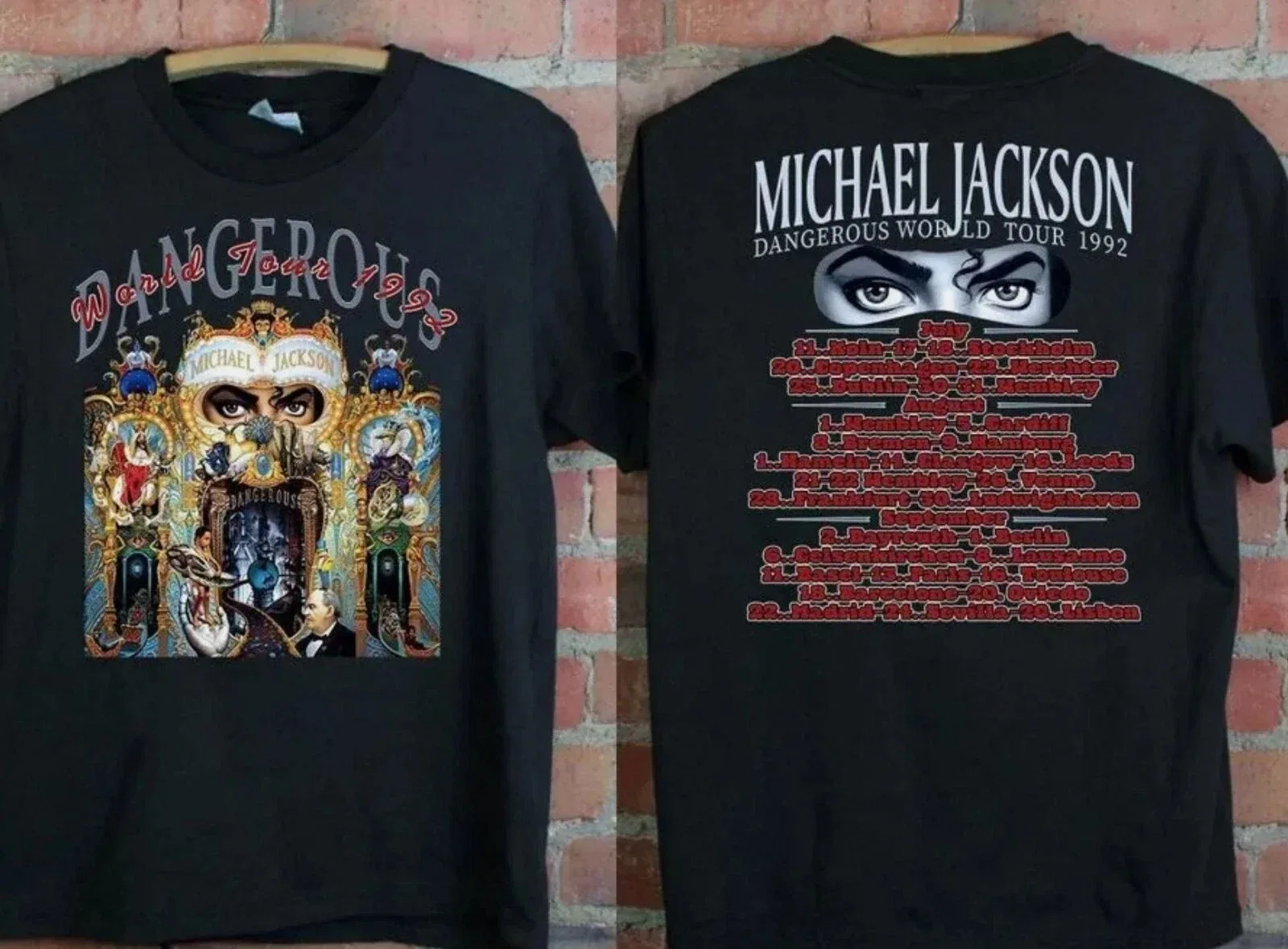 Vintage 90's Tribute Michael Jackson Millennial Graphic Print T-shirt Men Women Crewneck Cotton Tee Oversize Streetwear Wind Top