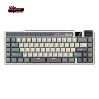 RK ROYAL KLUDGE M70 Shortcut and Function Keys Gaming Keyboard Gasket Structure Battery Display Tri-mode PBT Mechanical Keyboard