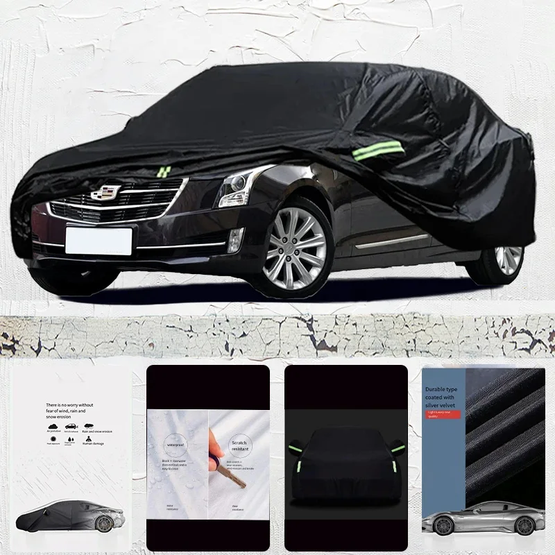 For-Cadillac-ATS-Anti-UV-Sun-Shade-Rain-Snow-Resistant-Dustproof-Black-Cover-Car-umbrella-Full