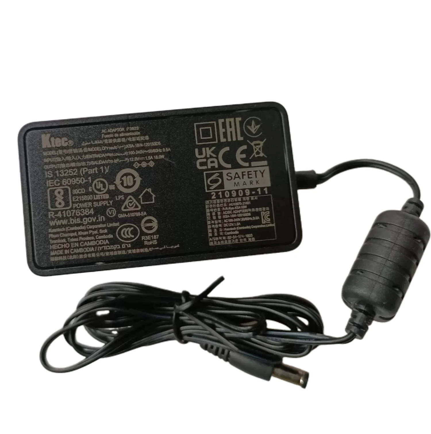 

Genuine KTEC KSA-18W-120150D5 12V 1.5A 18W AC Adapter Charger For Hard Drive HDD Power Supply EU/US/UK Plug 5.5*2.5mm