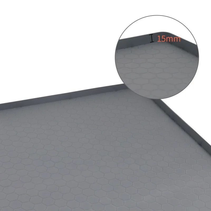 Silicone Under Sink Mat Waterproof Kitchen Cabinet Liner with Raised Edge Non-Slip Spill Proof Protector Mat for Room